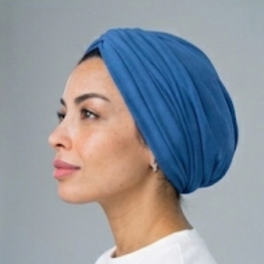Rucha in french blue cotton stretch