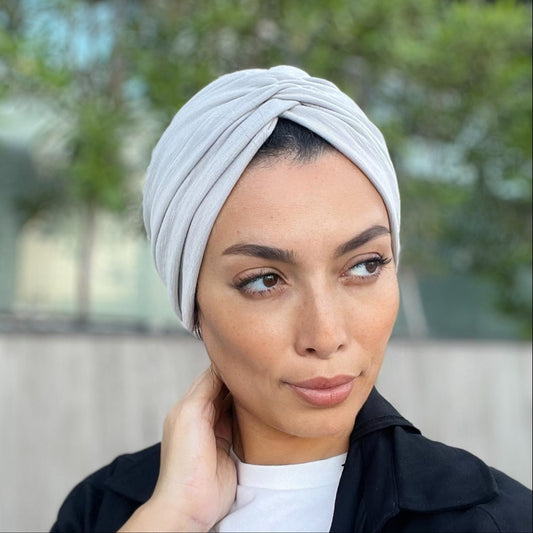 Rucha in light grey cotton stretch